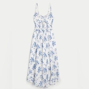 Hollister - white floral maxi dress | Size XS PERFECT condition!! Has pockets.